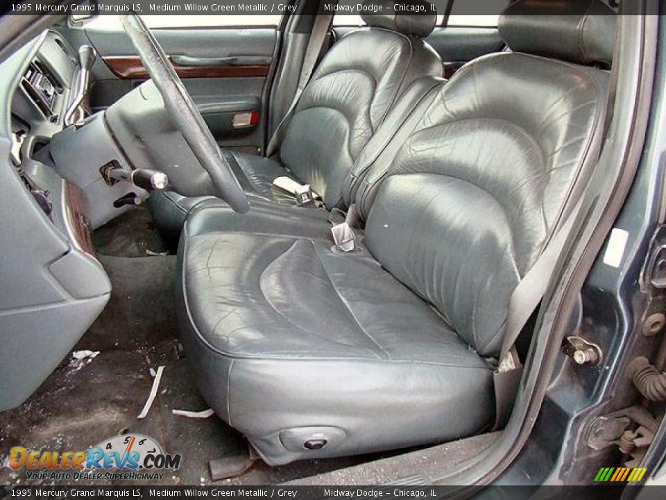1995 Mercury Grand Marquis LS Medium Willow Green Metallic / Grey Photo #3