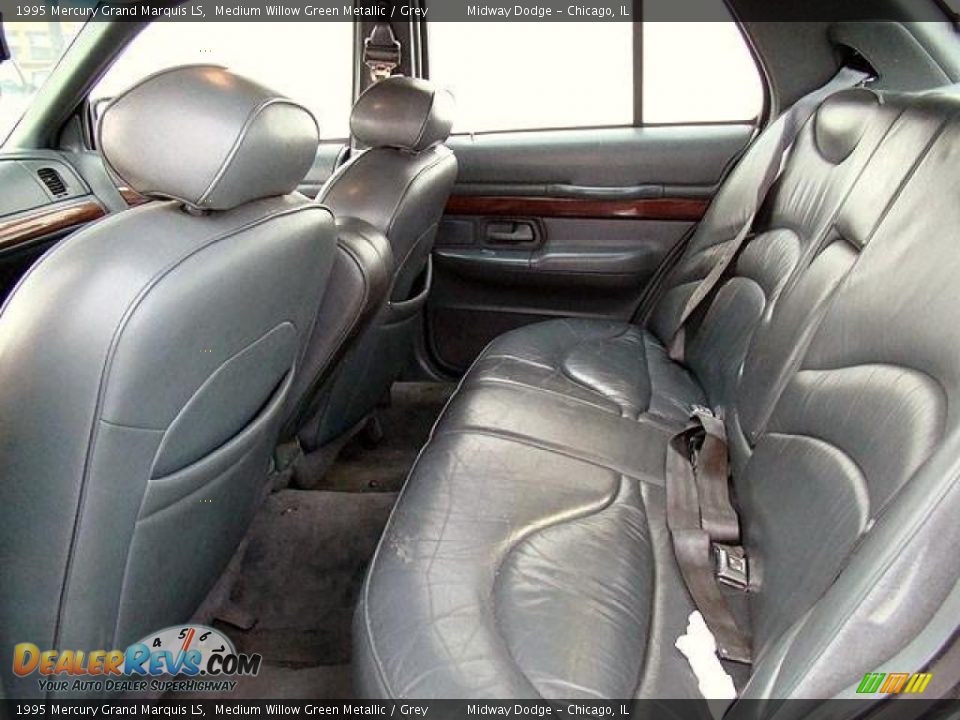1995 Mercury Grand Marquis LS Medium Willow Green Metallic / Grey Photo #5