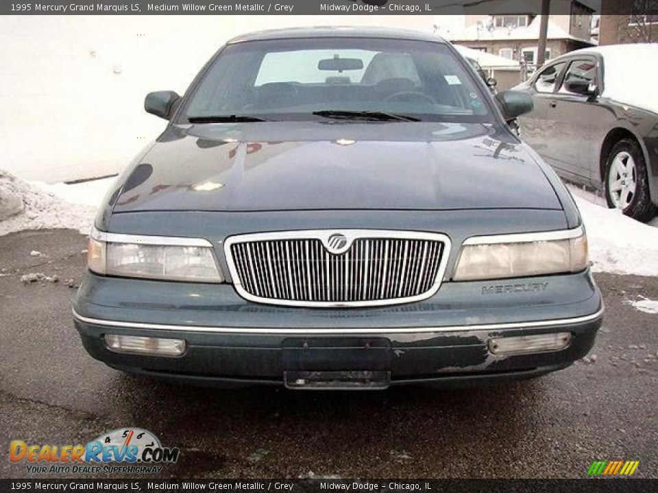 1995 Mercury Grand Marquis LS Medium Willow Green Metallic / Grey Photo #8
