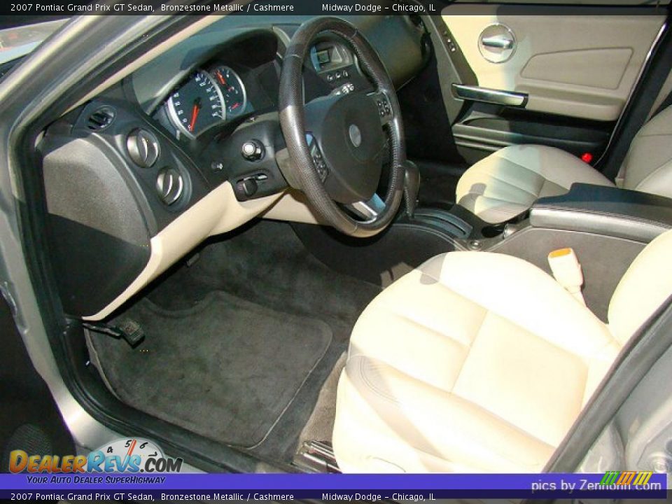 2007 Pontiac Grand Prix GT Sedan Bronzestone Metallic / Cashmere Photo #6