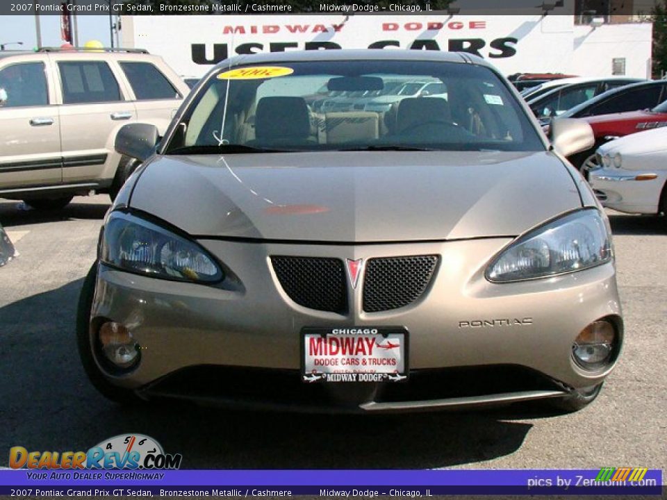 2007 Pontiac Grand Prix GT Sedan Bronzestone Metallic / Cashmere Photo #8
