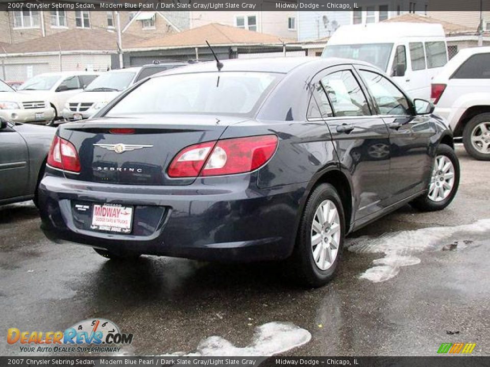 2007 Chrysler Sebring Sedan Modern Blue Pearl / Dark Slate Gray/Light Slate Gray Photo #2