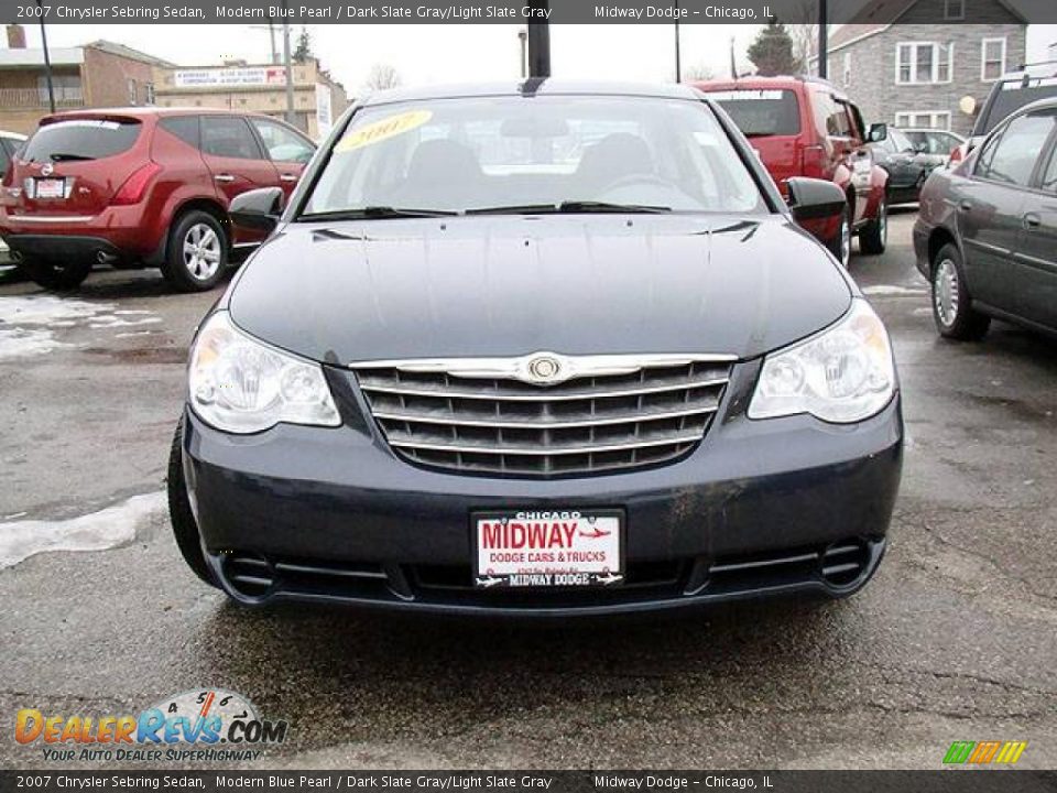 2007 Chrysler Sebring Sedan Modern Blue Pearl / Dark Slate Gray/Light Slate Gray Photo #8