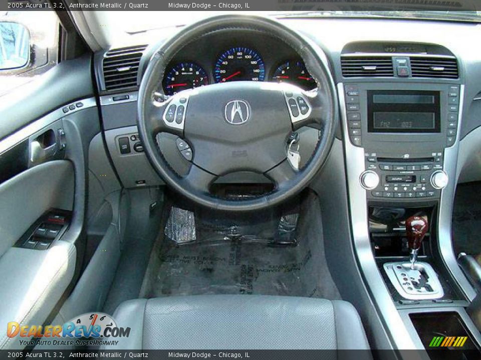 2005 Acura TL 3.2 Anthracite Metallic / Quartz Photo #6