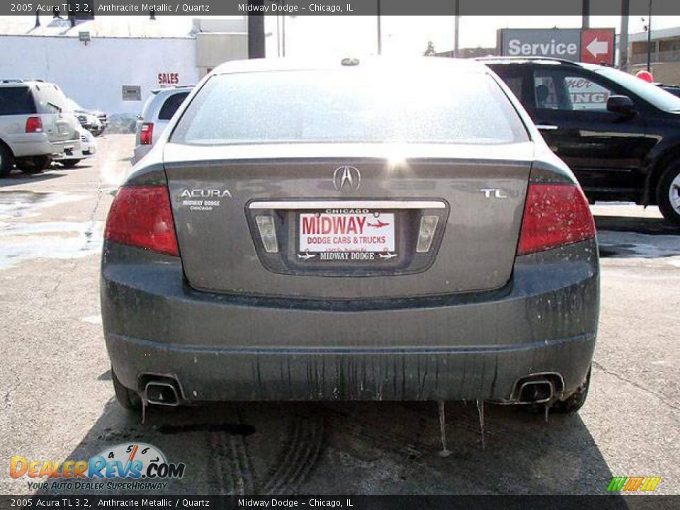 2005 Acura TL 3.2 Anthracite Metallic / Quartz Photo #9