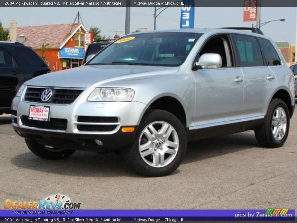 2004 Volkswagen Touareg V8 Reflex Silver Metallic / Anthracite Photo #1