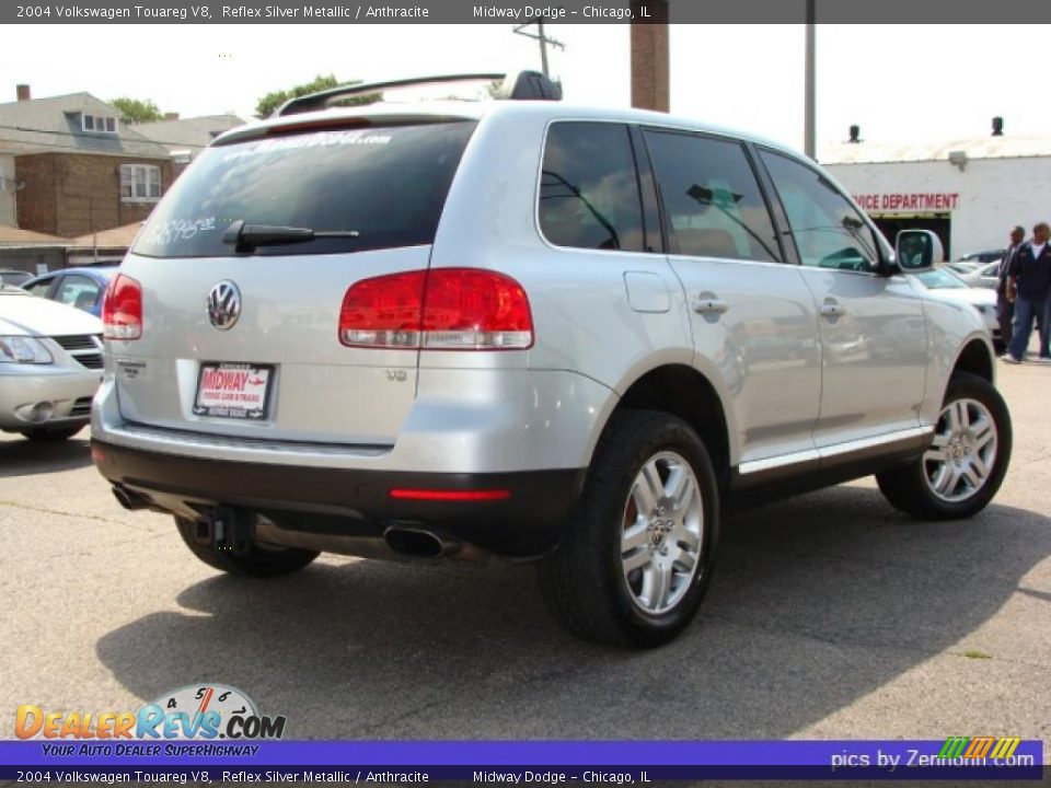 2004 Volkswagen Touareg V8 Reflex Silver Metallic / Anthracite Photo #2
