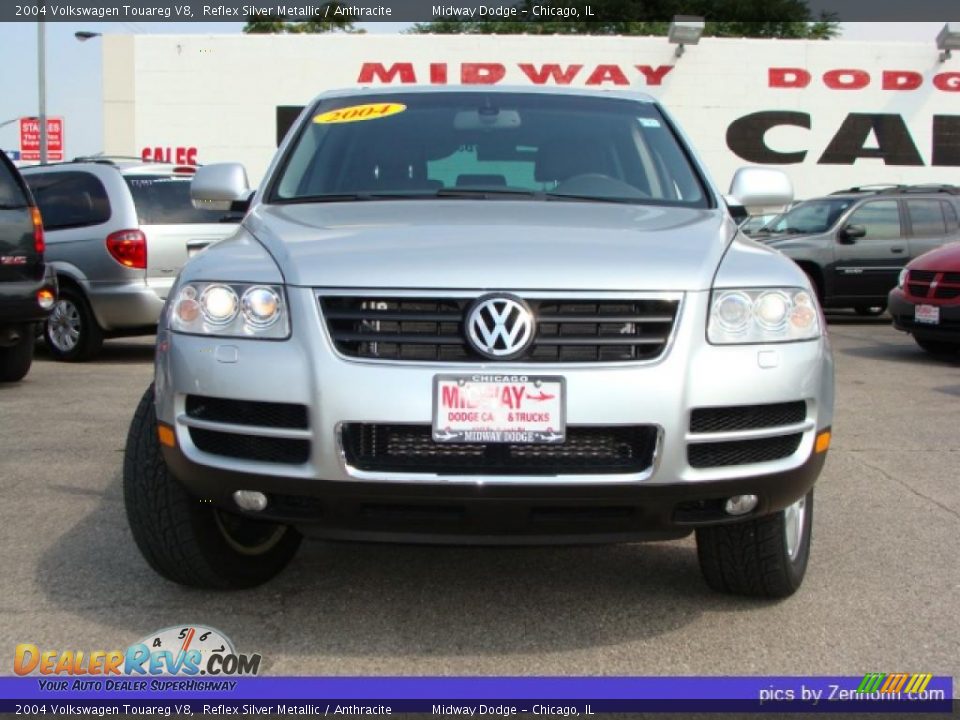 2004 Volkswagen Touareg V8 Reflex Silver Metallic / Anthracite Photo #8