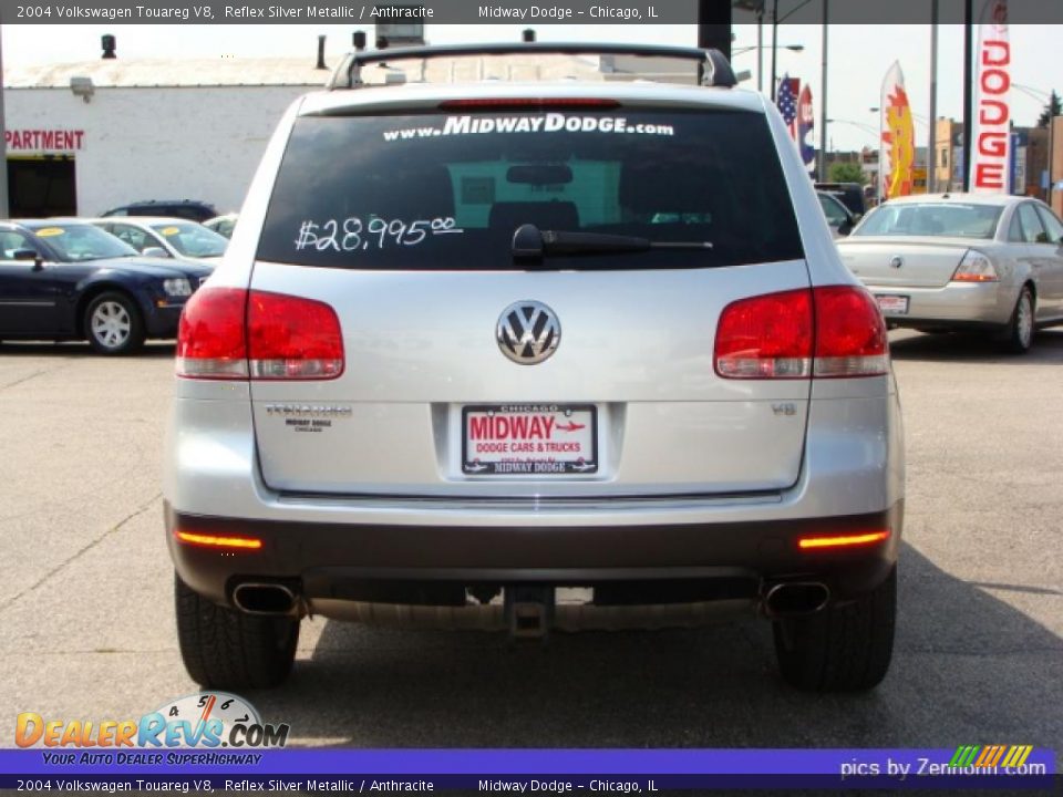 2004 Volkswagen Touareg V8 Reflex Silver Metallic / Anthracite Photo #9