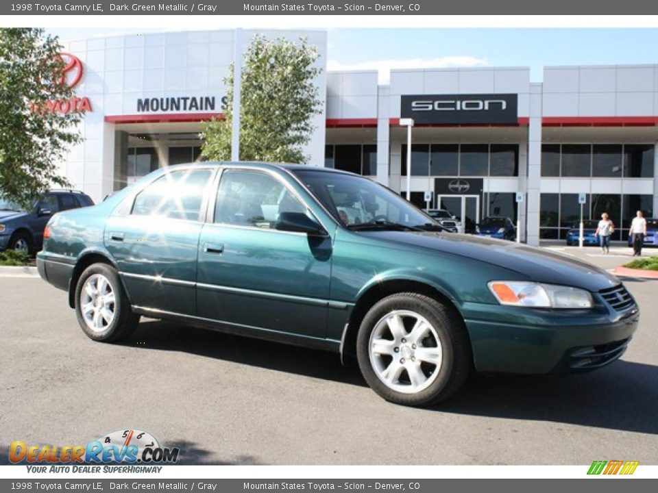 1998 Toyota Camry LE Dark Green Metallic / Gray Photo 1