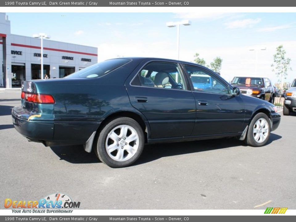 1998 Toyota Camry LE Dark Green Metallic / Gray Photo #2