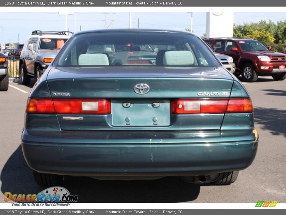 1998 Toyota Camry LE Dark Green Metallic / Gray Photo #3