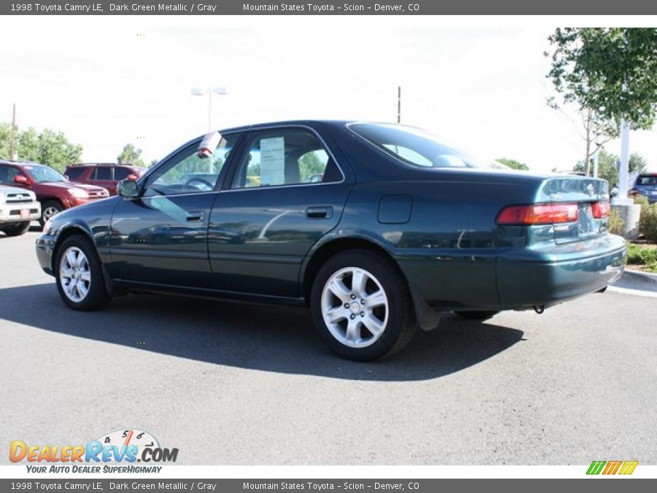 1998 Toyota Camry LE Dark Green Metallic / Gray Photo #4