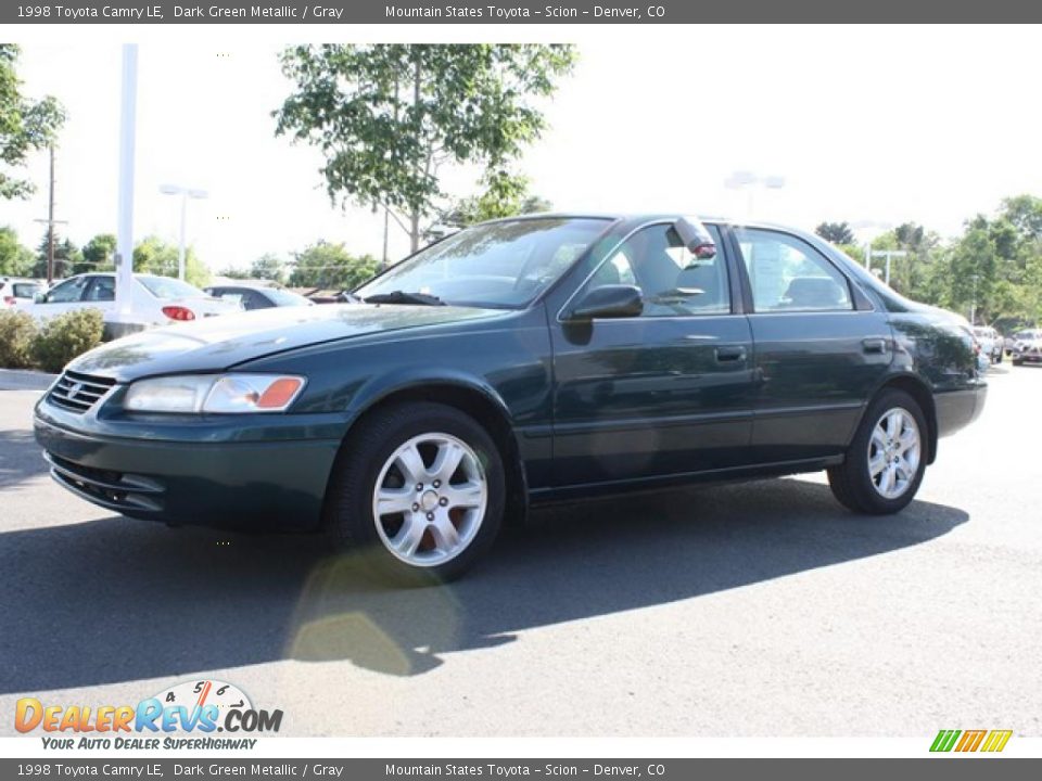 1998 Toyota Camry LE Dark Green Metallic / Gray Photo #5