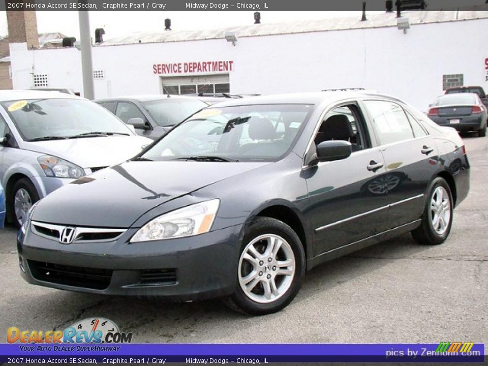 2007 Honda Accord SE Sedan Graphite Pearl / Gray Photo #1