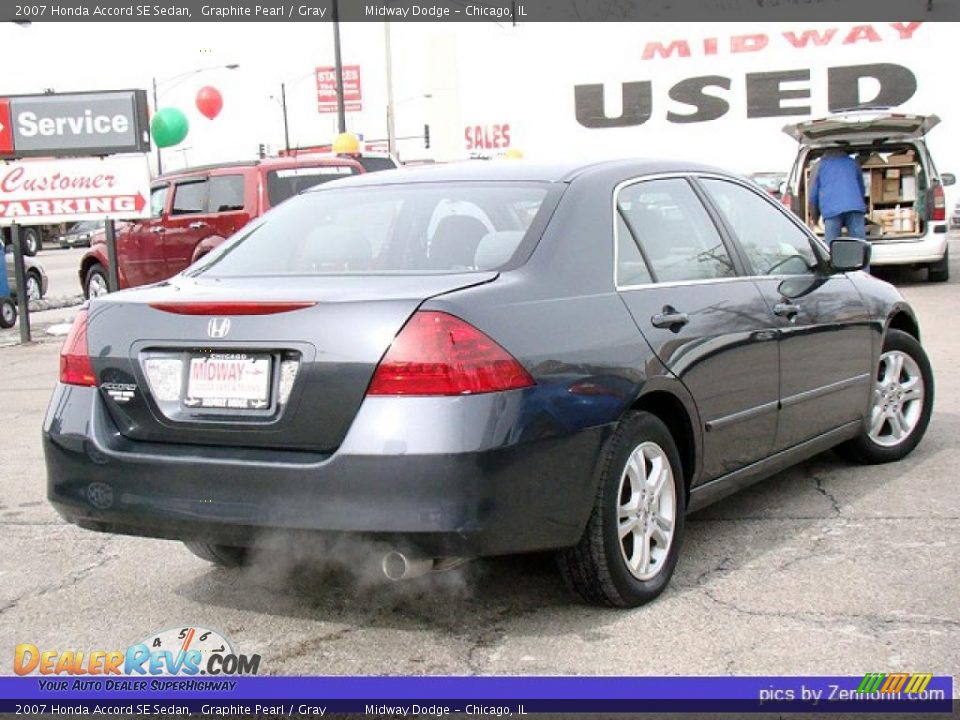 2007 Honda Accord SE Sedan Graphite Pearl / Gray Photo #2