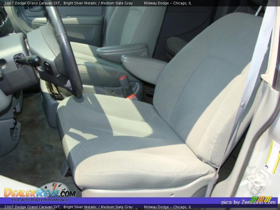 2007 Dodge Grand Caravan SXT Bright Silver Metallic / Medium Slate Gray Photo #3
