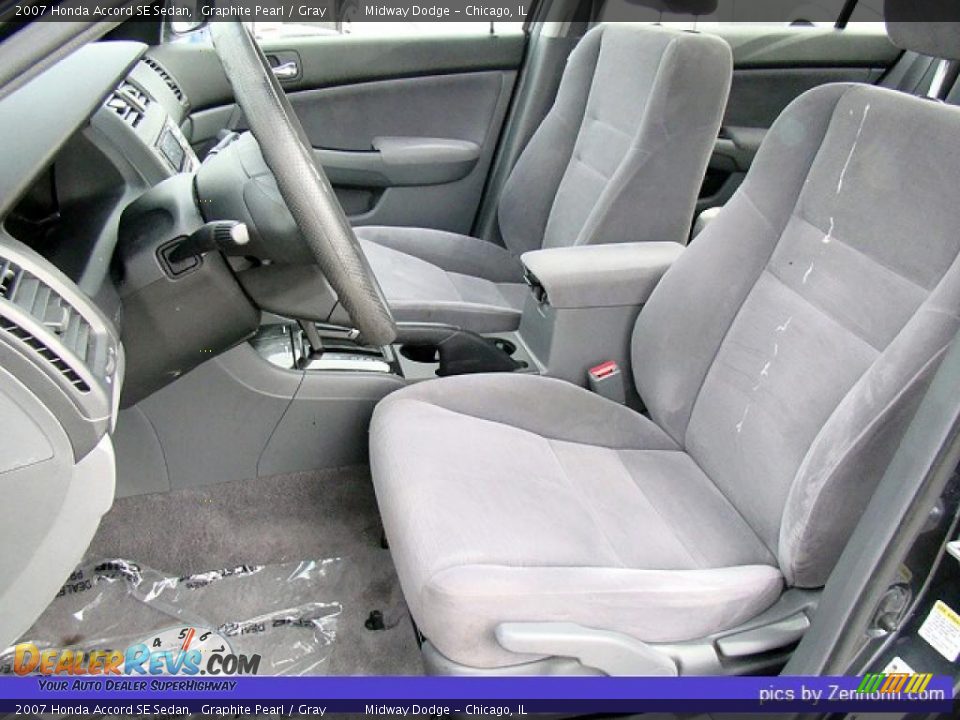 2007 Honda Accord SE Sedan Graphite Pearl / Gray Photo #3