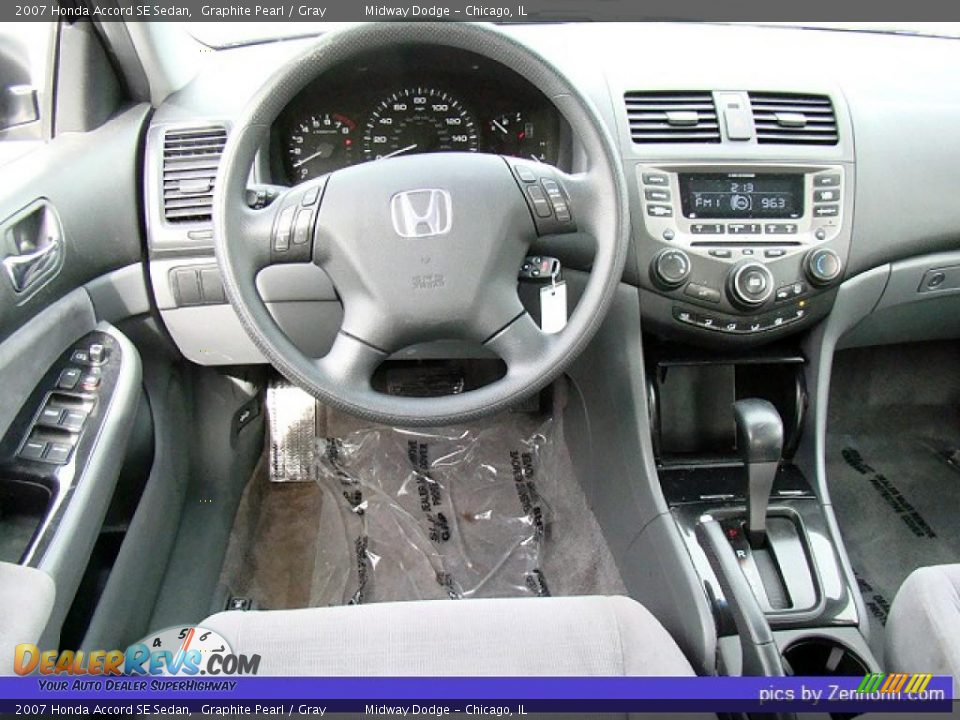 2007 Honda Accord SE Sedan Graphite Pearl / Gray Photo #6