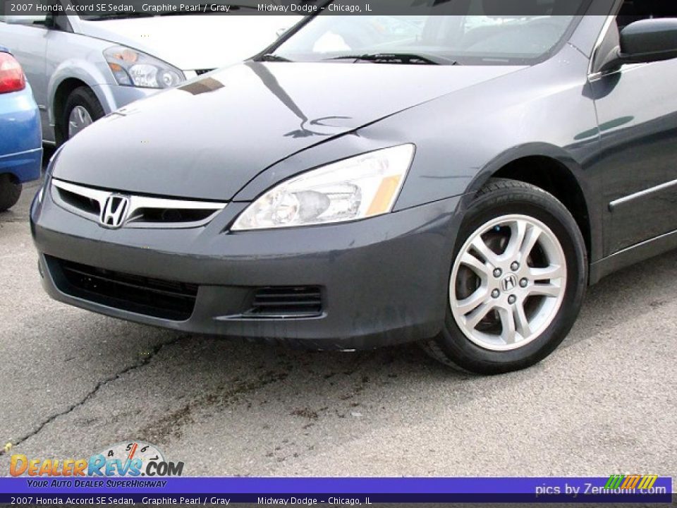 2007 Honda Accord SE Sedan Graphite Pearl / Gray Photo #7