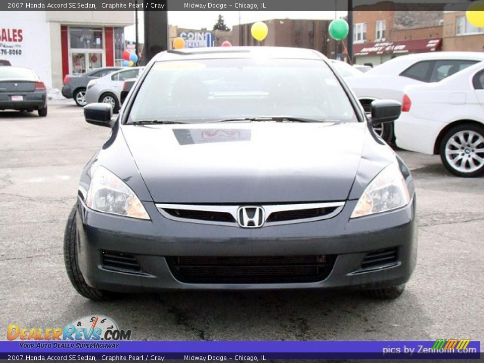 2007 Honda Accord SE Sedan Graphite Pearl / Gray Photo #8