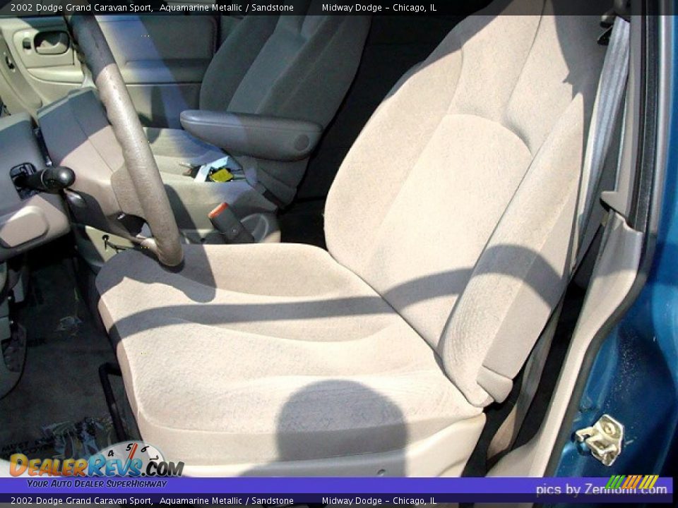 2002 Dodge Grand Caravan Sport Aquamarine Metallic / Sandstone Photo #3