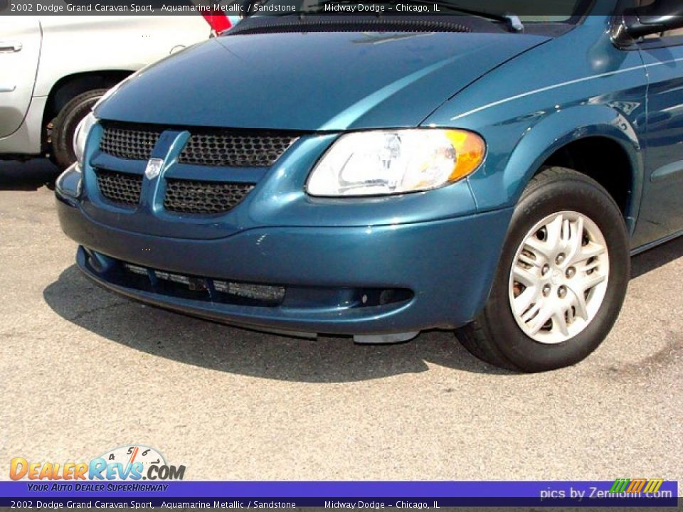 2002 Dodge Grand Caravan Sport Aquamarine Metallic / Sandstone Photo #7