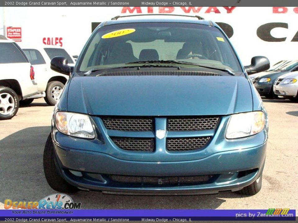 2002 Dodge Grand Caravan Sport Aquamarine Metallic / Sandstone Photo #8