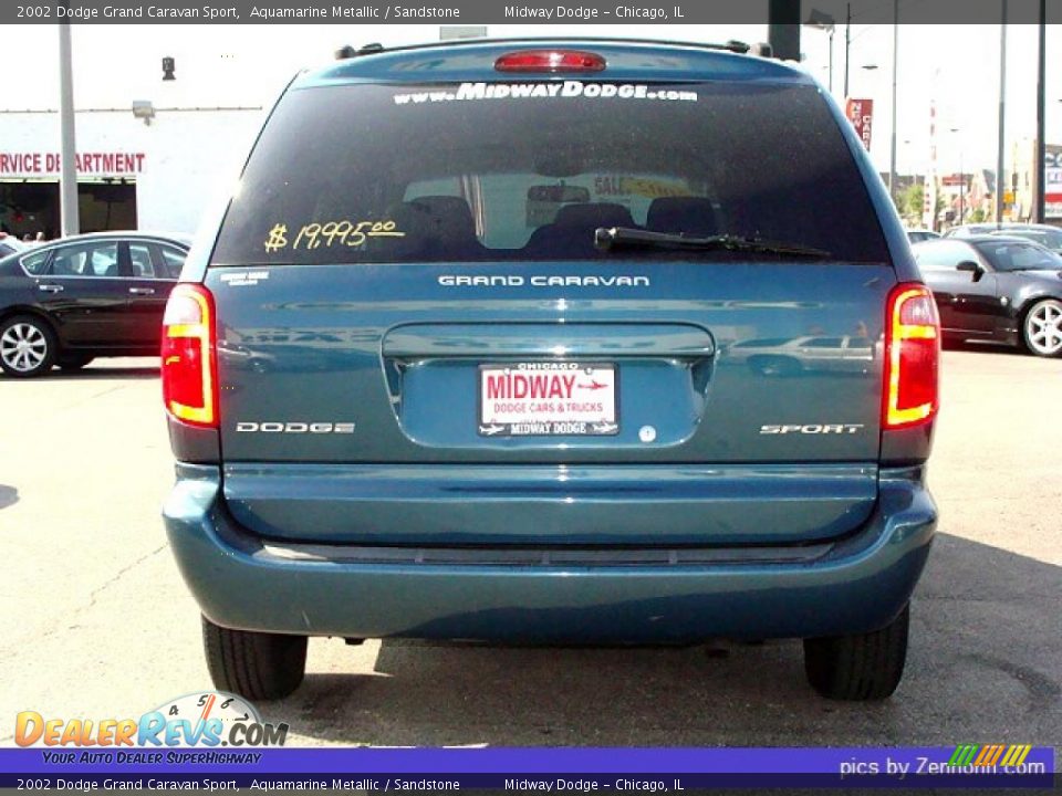 2002 Dodge Grand Caravan Sport Aquamarine Metallic / Sandstone Photo #9