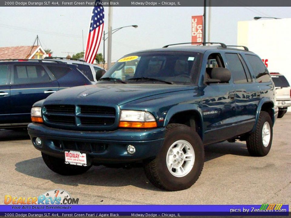 2000 Dodge Durango SLT 4x4 Forest Green Pearl / Agate Black Photo #1
