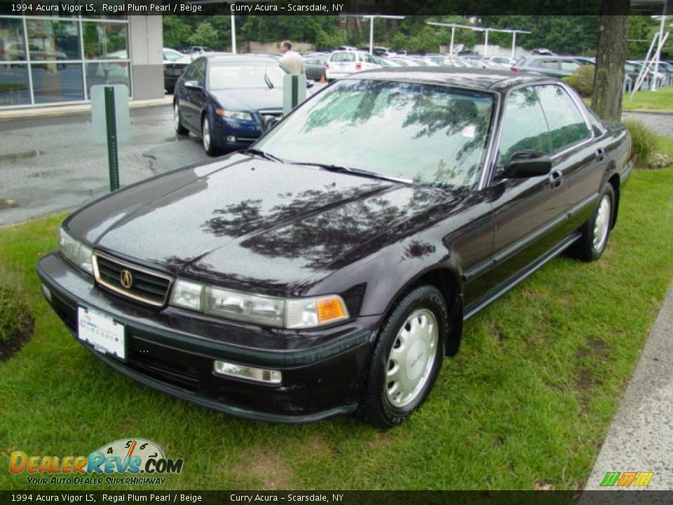 1994 Acura Vigor LS Regal Plum Pearl / Beige Photo #2