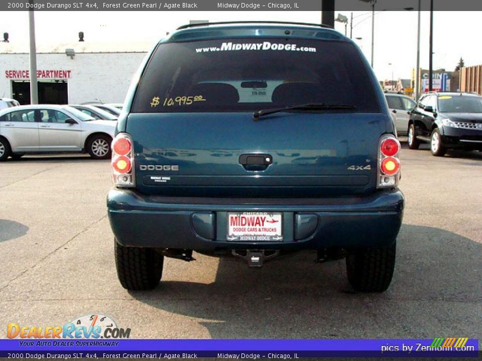 2000 Dodge Durango SLT 4x4 Forest Green Pearl / Agate Black Photo #9