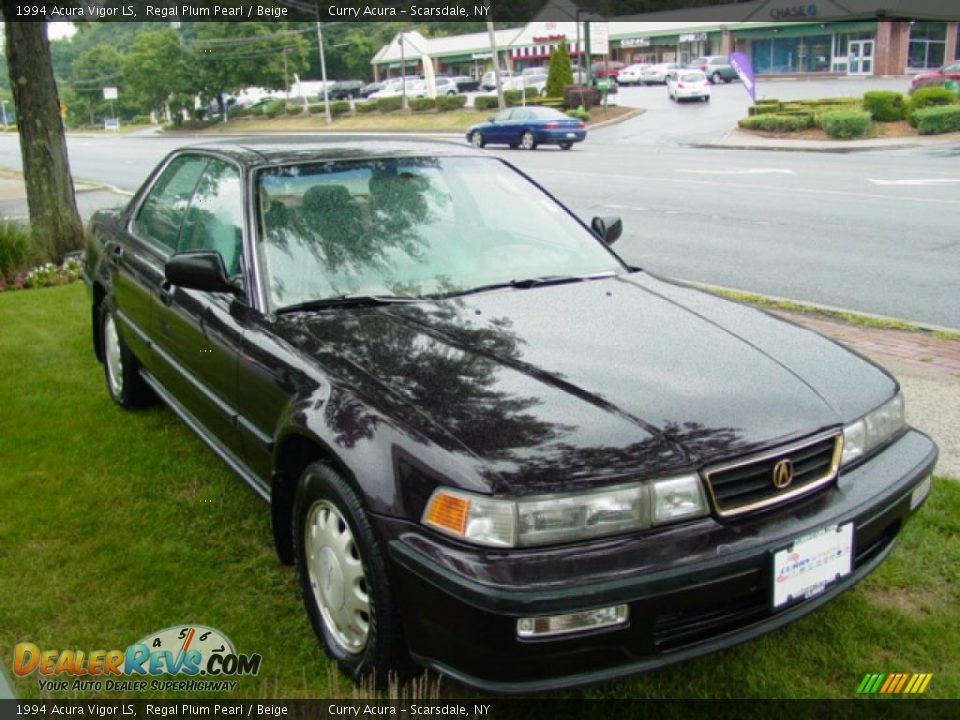 1994 Acura Vigor LS Regal Plum Pearl / Beige Photo #4
