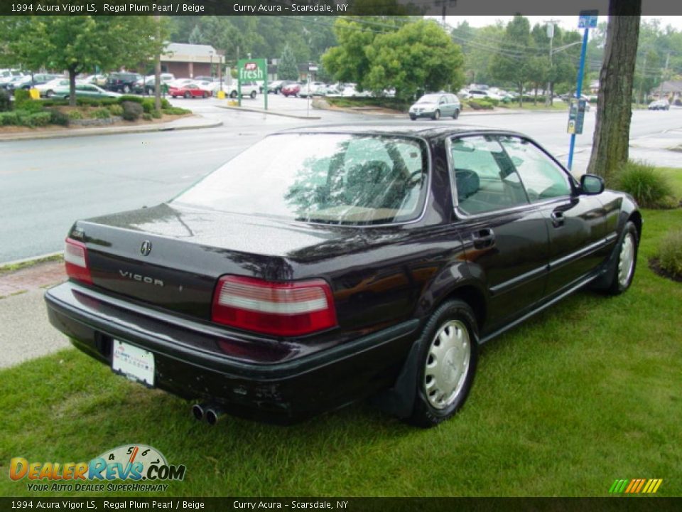 1994 Acura Vigor LS Regal Plum Pearl / Beige Photo #5
