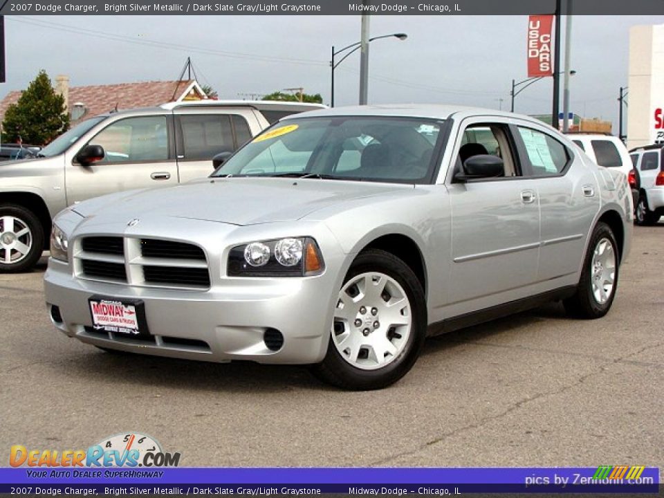 2007 Dodge Charger Bright Silver Metallic / Dark Slate Gray/Light Graystone Photo #1