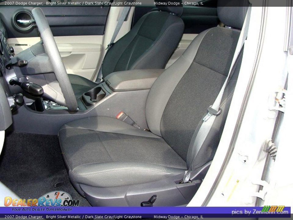 2007 Dodge Charger Bright Silver Metallic / Dark Slate Gray/Light Graystone Photo #3