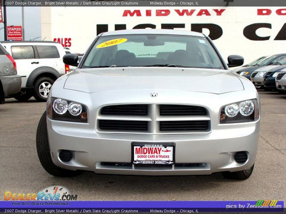 2007 Dodge Charger Bright Silver Metallic / Dark Slate Gray/Light Graystone Photo #8