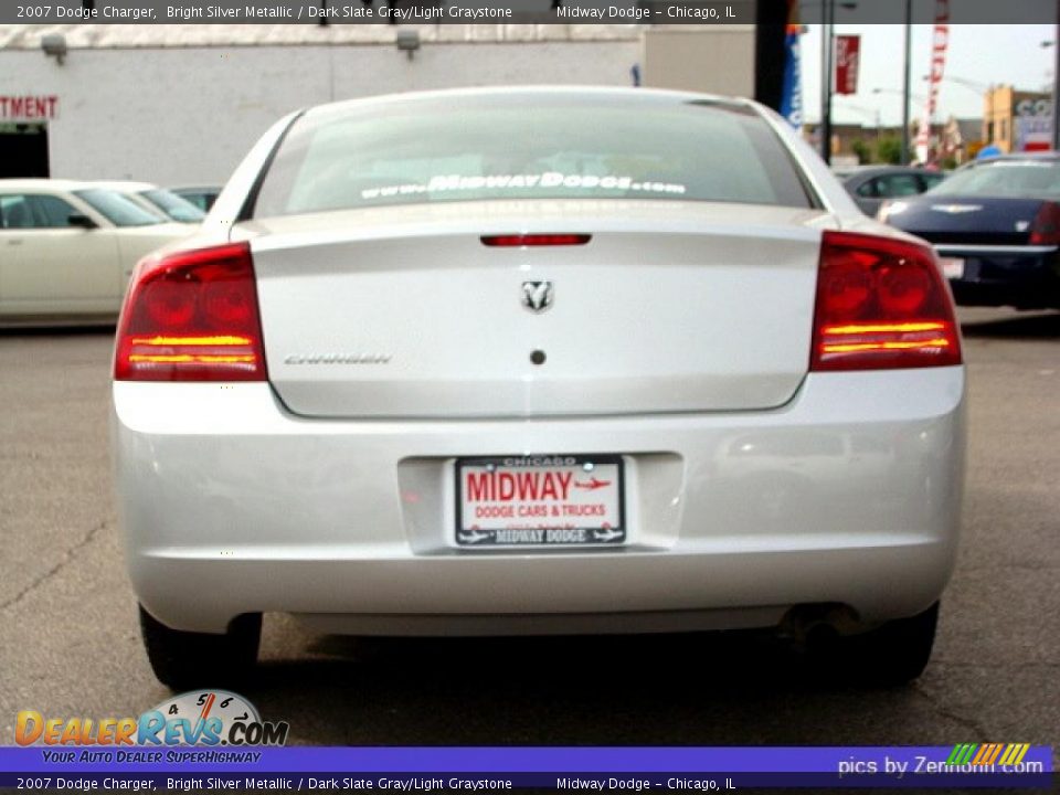 2007 Dodge Charger Bright Silver Metallic / Dark Slate Gray/Light Graystone Photo #9
