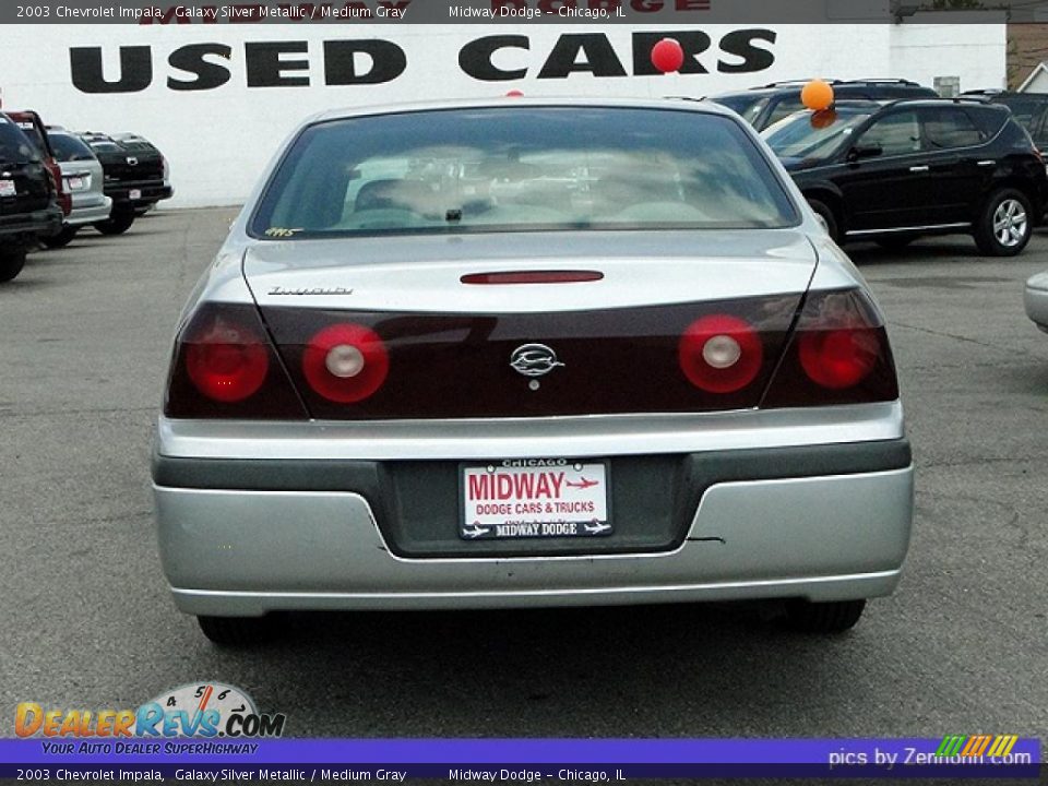 2003 Chevrolet Impala Galaxy Silver Metallic / Medium Gray Photo #9