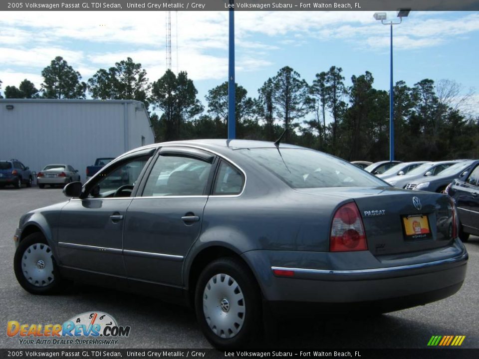 2005 Volkswagen Passat GL TDI Sedan United Grey Metallic / Grey Photo #3