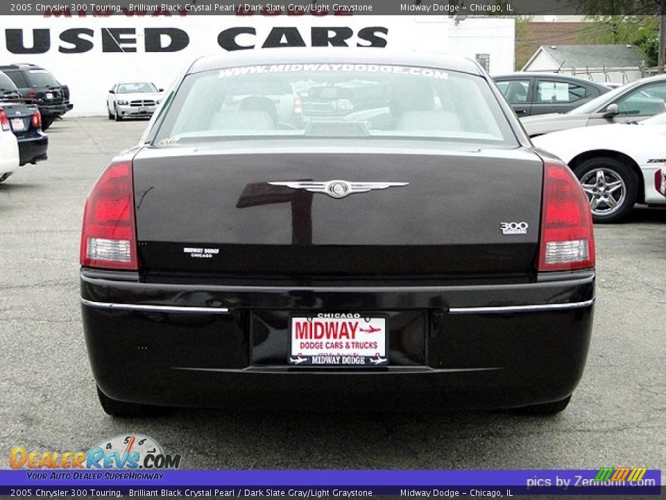 2005 Chrysler 300 Touring Brilliant Black Crystal Pearl / Dark Slate Gray/Light Graystone Photo #9