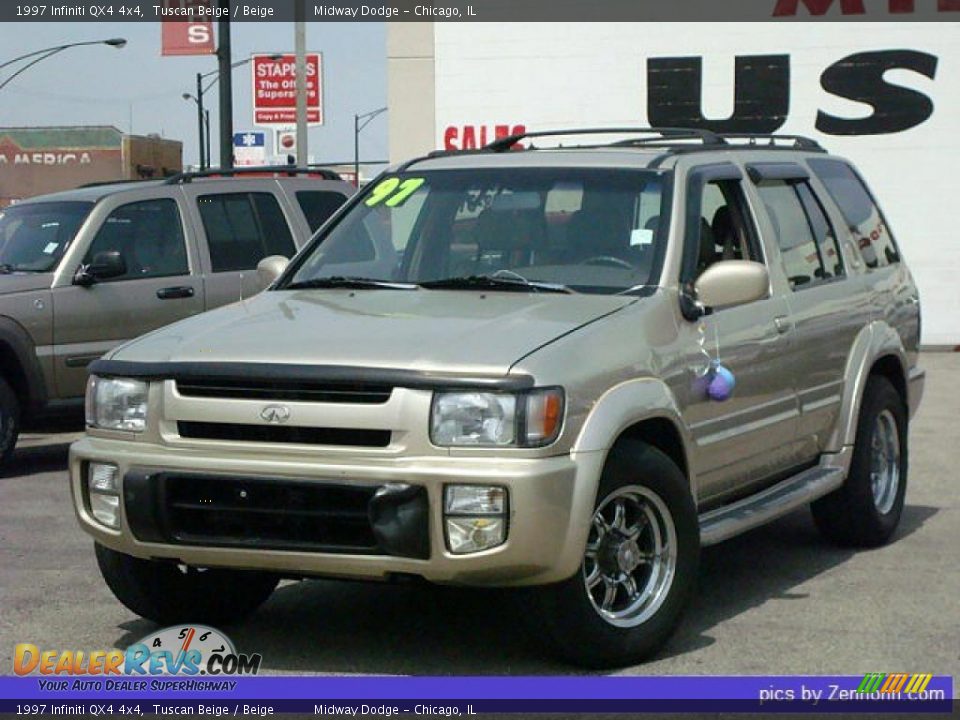 1997 Infiniti QX4 4x4 Tuscan Beige / Beige Photo #1