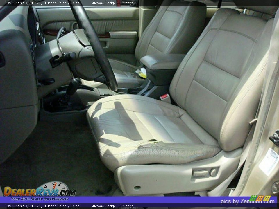 1997 Infiniti QX4 4x4 Tuscan Beige / Beige Photo #3
