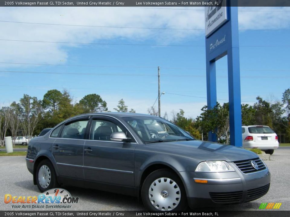 2005 Volkswagen Passat GL TDI Sedan United Grey Metallic / Grey Photo #7