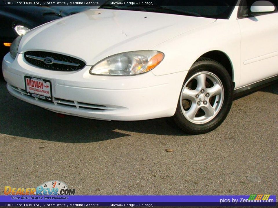 2003 Ford Taurus SE Vibrant White / Medium Graphite Photo #7