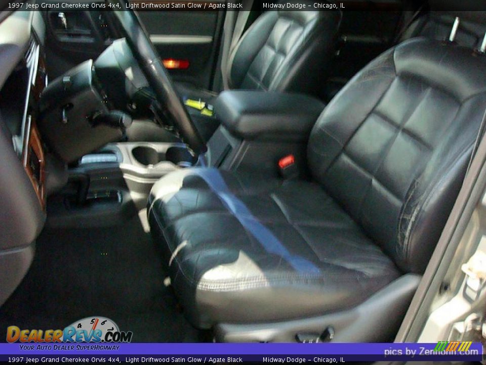 1997 Jeep Grand Cherokee Orvis 4x4 Light Driftwood Satin Glow / Agate Black Photo #3