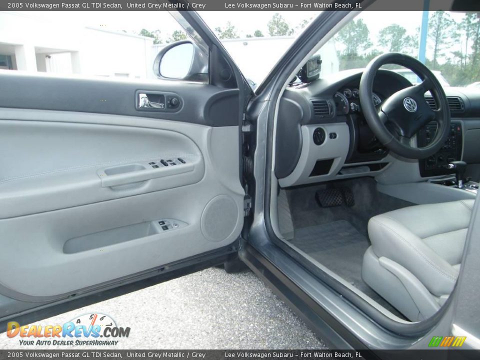 2005 Volkswagen Passat GL TDI Sedan United Grey Metallic / Grey Photo #13
