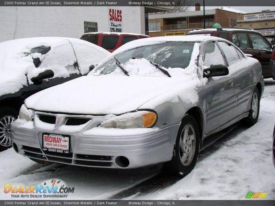 2000 Pontiac Grand Am SE Sedan Silvermist Metallic / Dark Pewter Photo #1