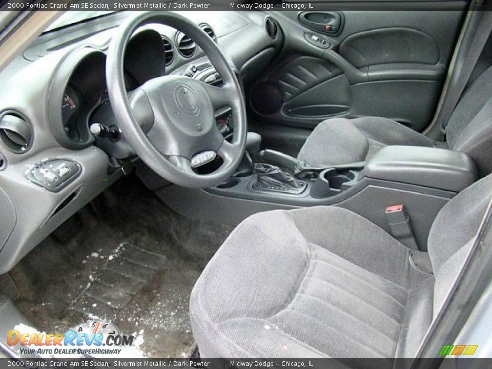 2000 Pontiac Grand Am SE Sedan Silvermist Metallic / Dark Pewter Photo #4
