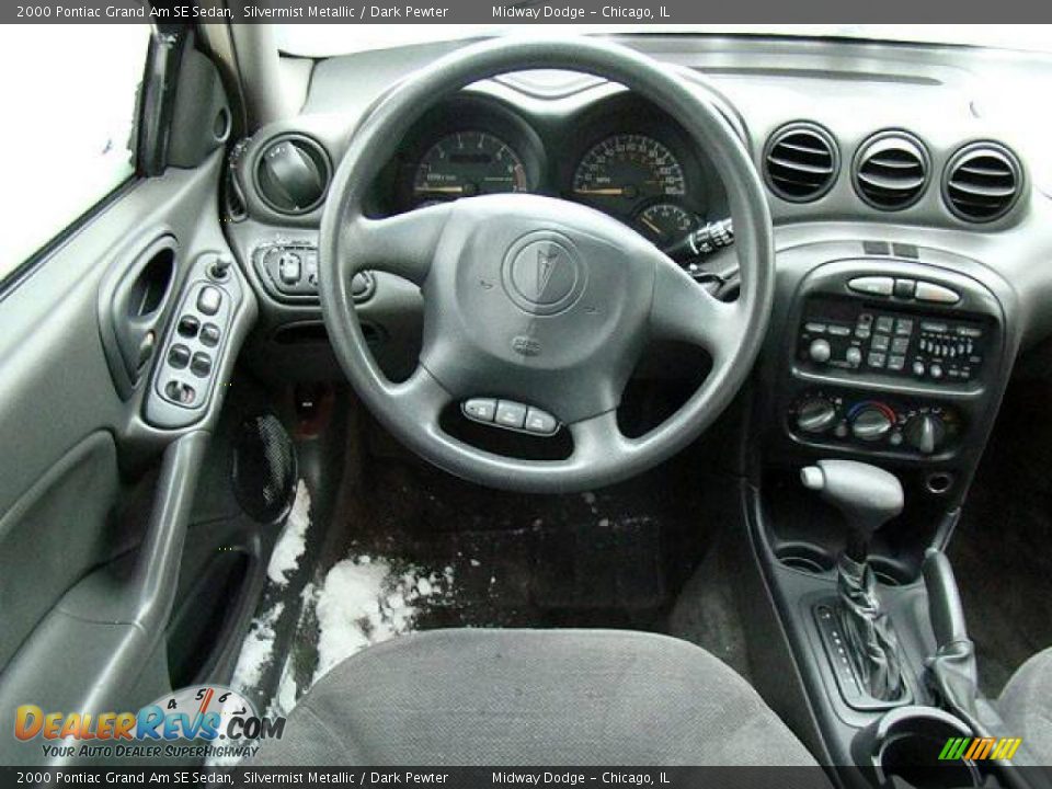 2000 Pontiac Grand Am SE Sedan Silvermist Metallic / Dark Pewter Photo #6